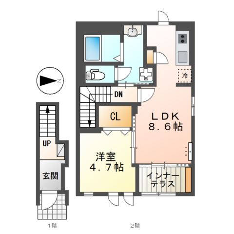 コンフォート　Ｅ 間取り