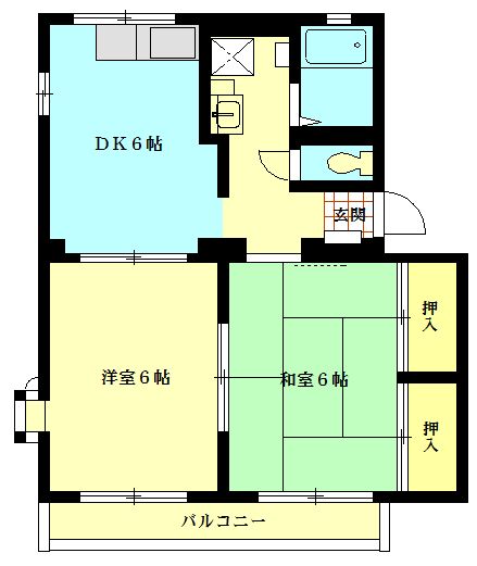 シティハイムKEI 202号室 間取り
