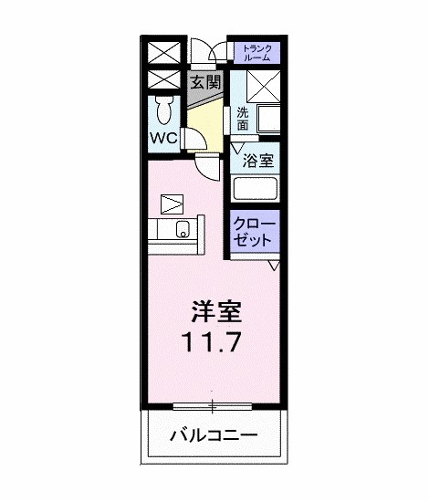 ビバーチェ 103号室 間取り