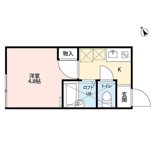 ラフィーネ 201号室 間取り