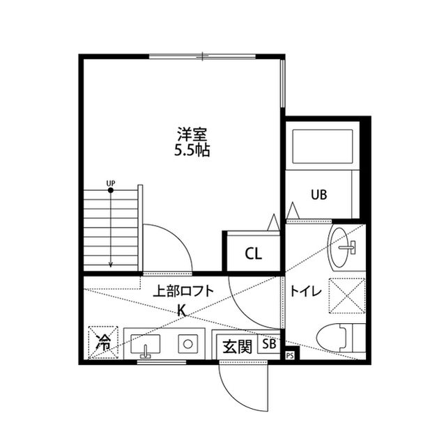 フォルテシア 103号室 間取り