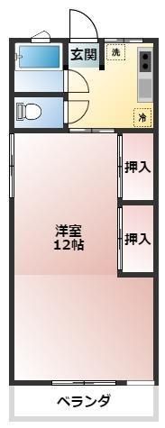 正栄荘 302号室 間取り