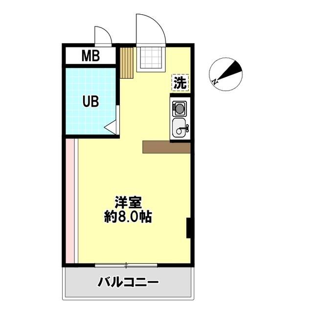 アイパレス大船 205号室 間取り