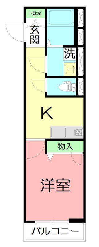 ＡＱＵＡ  303号室 間取り