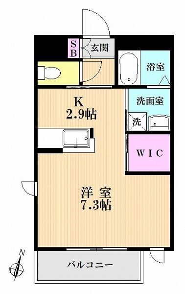 グリーンキャッスルⅡ 103号室 間取り