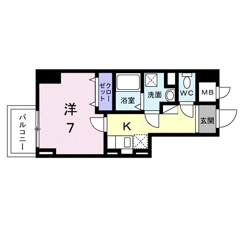 スアヴィス平塚八重咲 1106号室 間取り
