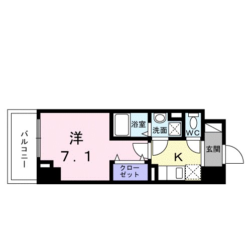 スアヴィス平塚八重咲 503号室 間取り
