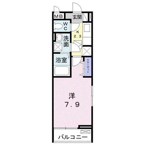 サウスⅢ 101号室 間取り
