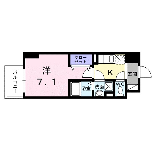 スアヴィス平塚八重咲 404号室 間取り