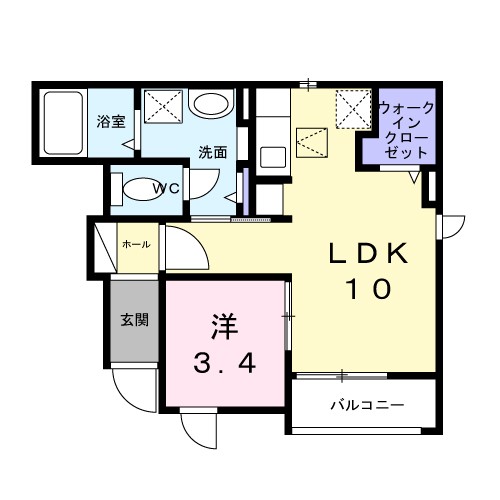 相光ビレッジ戸塚Ⅱ 103号室 間取り