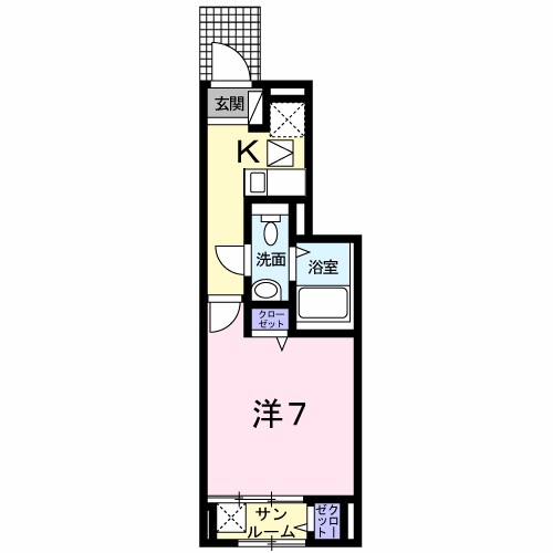 グランツ由比ガ浜 103号室 間取り
