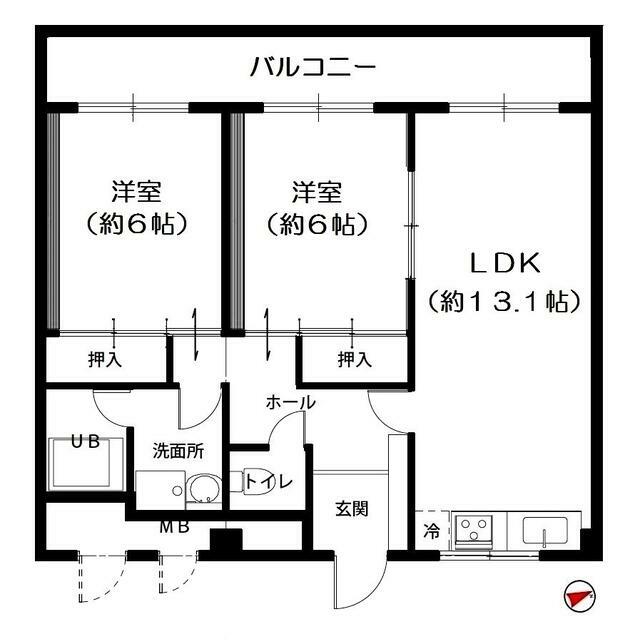 パークテラス鎌倉岡本 303号室 間取り