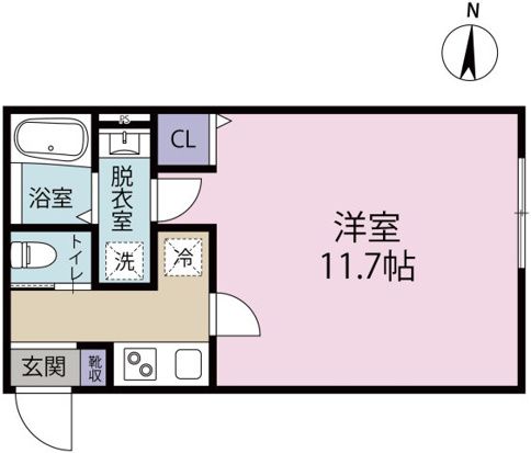 茅ヶ崎市元町新築アパート 103号室 間取り
