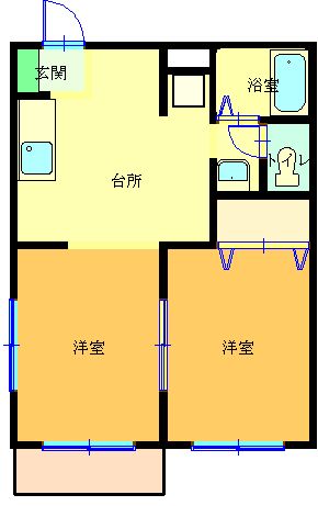 ＶＩＬＬＡ　１０ 103号室 間取り