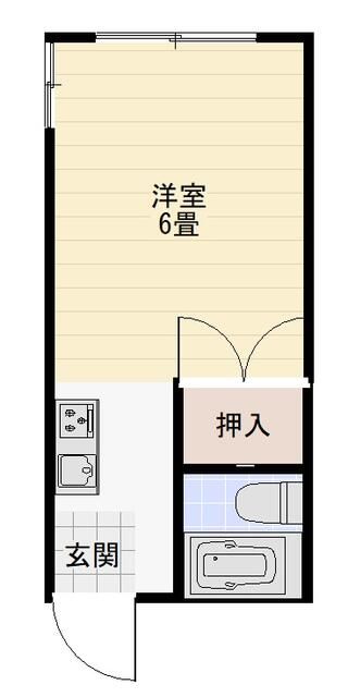 薬師ハイツ 101号室 間取り