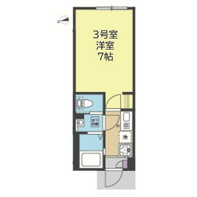 Ｔｈｅ　Ｃｏｖｅ 0103号室 間取り