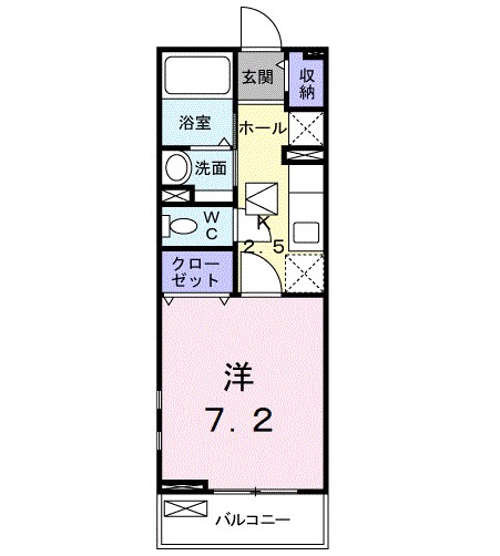 カムヒトウカＢ 105号室 間取り