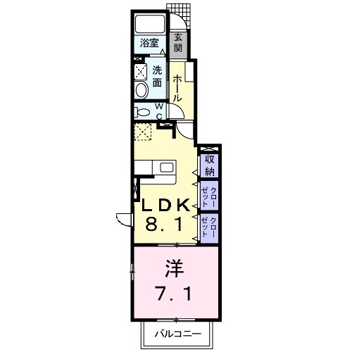 アルドール・Ｋ 103号室 間取り
