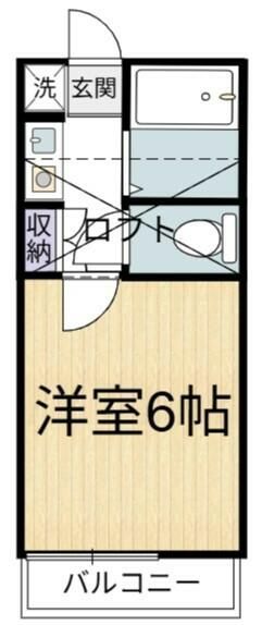リバービュー 203号室 間取り