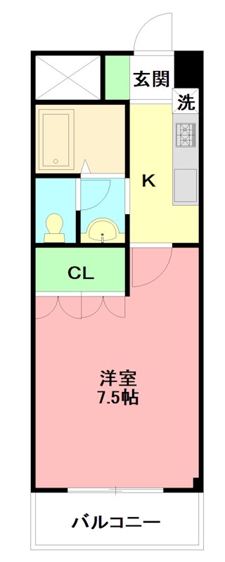 スピカ 202号室 間取り