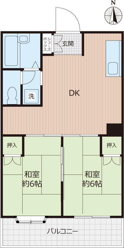パークサイドハイツＫＳＤ 201号室 間取り