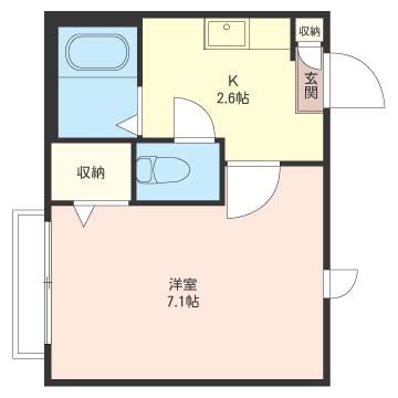 メルベーユ湘南 102号室 間取り