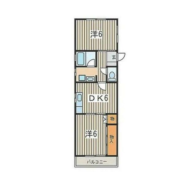 広瀬マンション 101号室 間取り