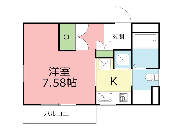 インプレス 101号室 間取り