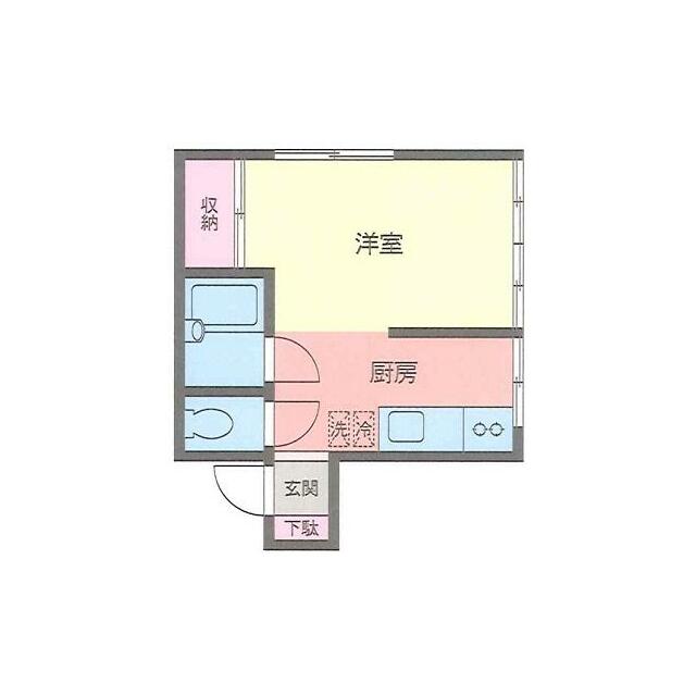ハイツ飯島 101号室 間取り