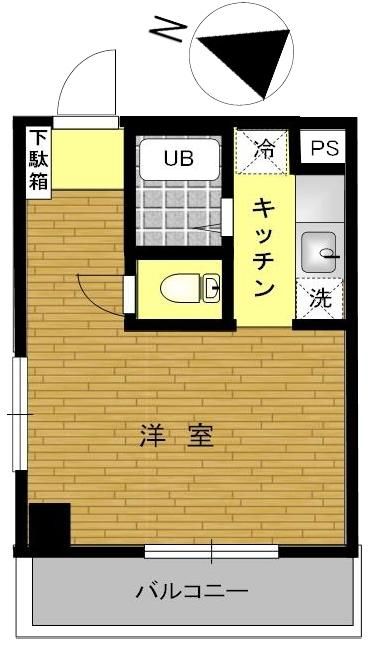 スカイピアイースト 301号室 間取り