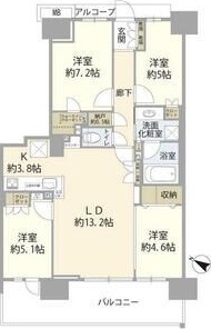 エアヒルズ藤沢 1002号室 間取り