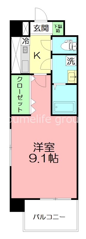 セレスティアル　アスカ 303号室 間取り