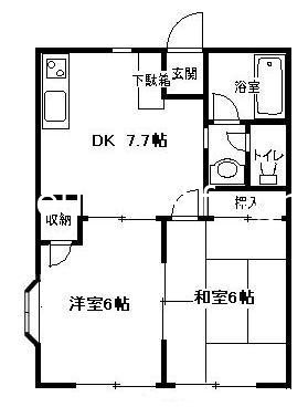 ハイツ雅 101号室 間取り