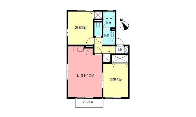 ベルコート 202号室 間取り