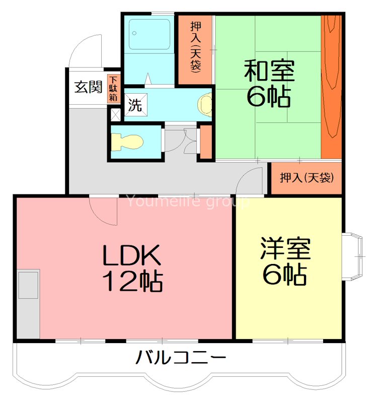 グリーンシティ 201号室 間取り