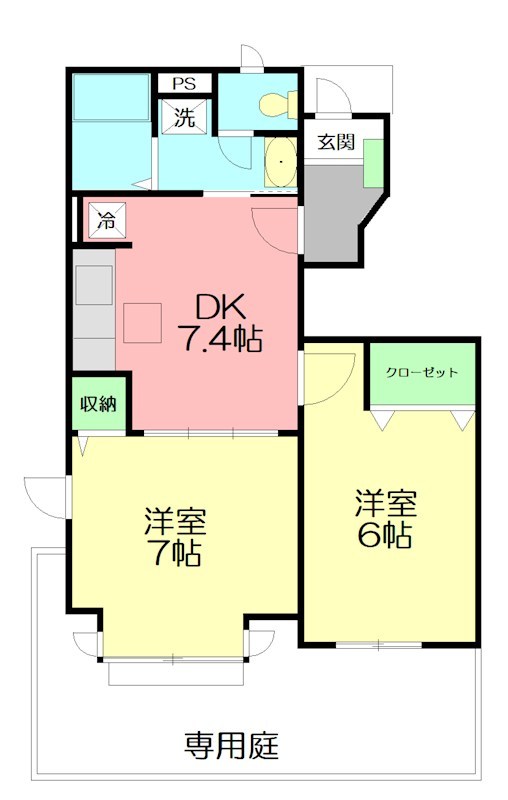 シャトーレ湘南Ⅲ 間取り