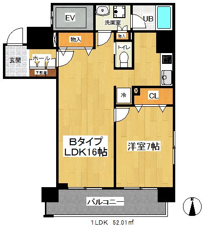 URBAN東戸塚 702号室 間取り