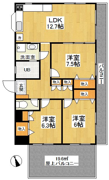 TMビル 501号室 間取り
