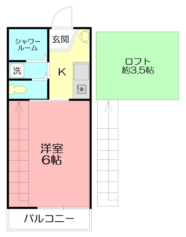 ヴィレッタ戸塚 205号室 間取り