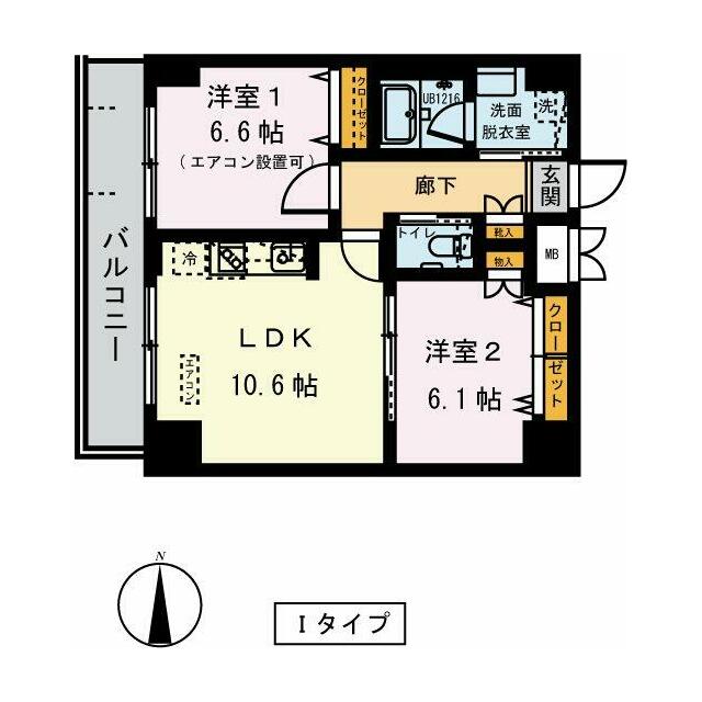 ドムス常盤 812号室 間取り