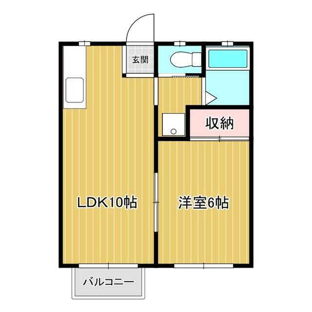 ハイツパークサイド 202号室 間取り
