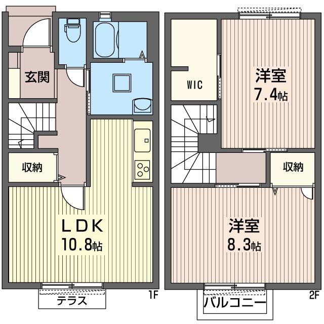 オーキッドⅠ 102号室 間取り