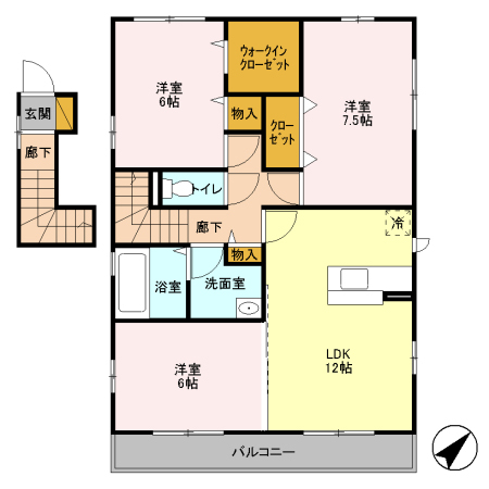 ラピュタ 201号室 間取り