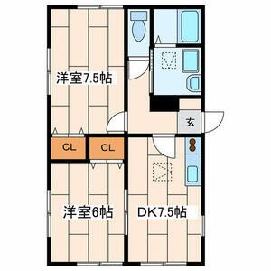 梅澤ハイツ 101号室 間取り
