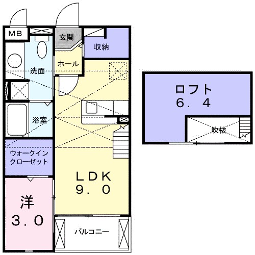 ルネ桜台 202号室 間取り