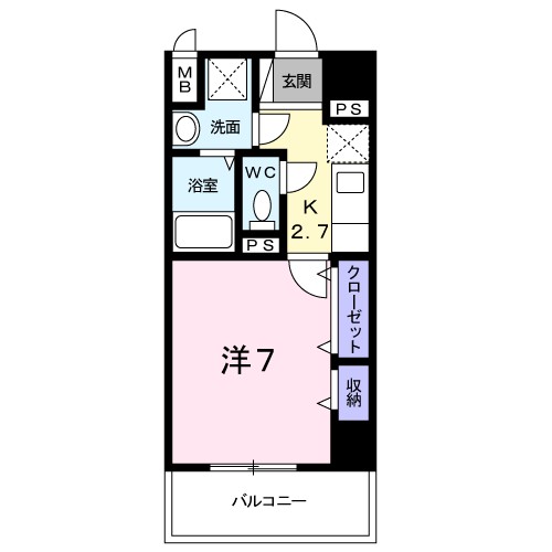 三の丸レジデンス 201号室 間取り