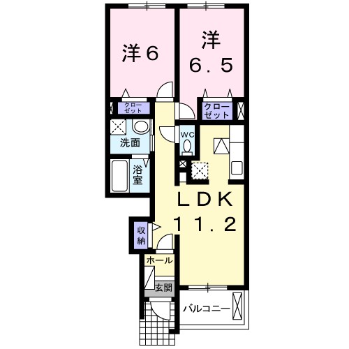 柚子の木ハイム 102号室 間取り