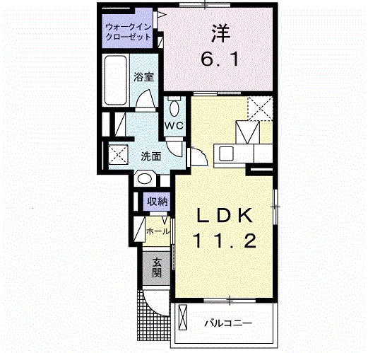 サニー 103号室 間取り