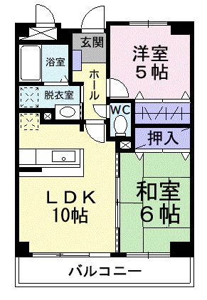リバーサイド城南 203号室 間取り