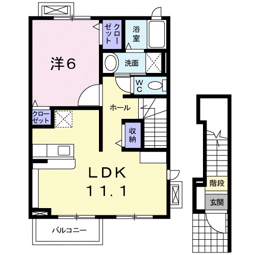 メゾンみのるⅡ 202号室 間取り